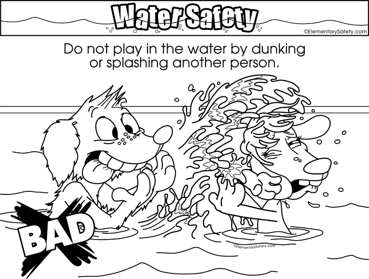 safety for kids coloring pages - photo #31