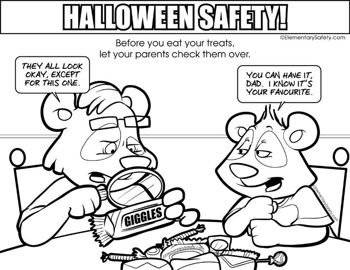 Coloring Halloween Safety