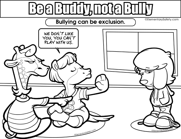 Bullying Coloring Pages 100 Images Printable Anti Buddy Bully Kindergarten