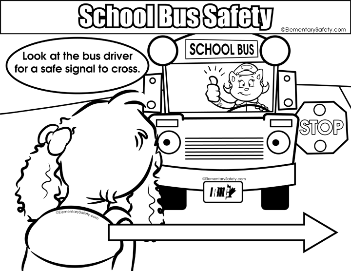 Coloring School Bus Safety