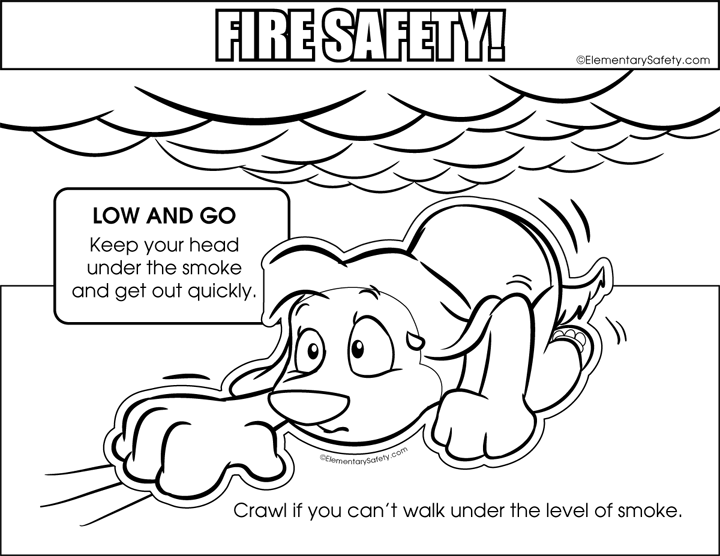 fire prevention month free coloring pages