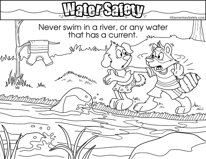 activity village coloring pages summer safety - photo #19
