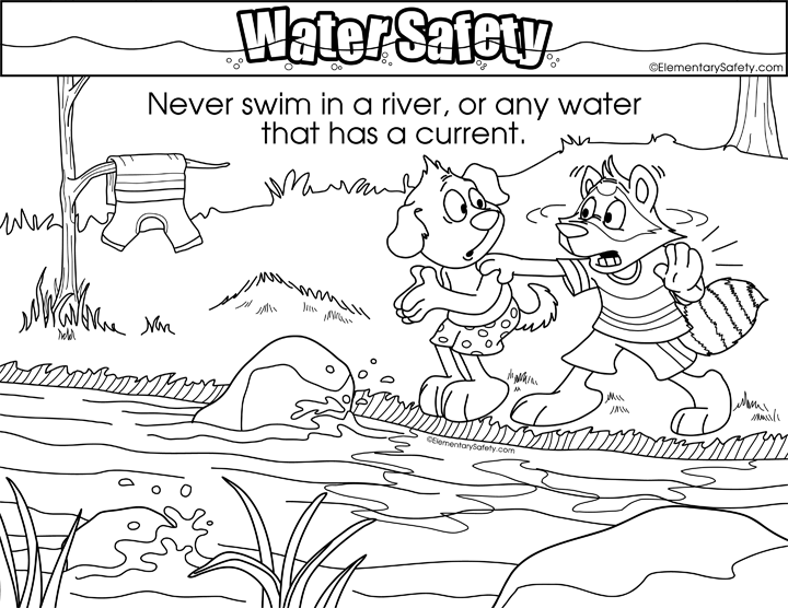 Coloring Water Safety