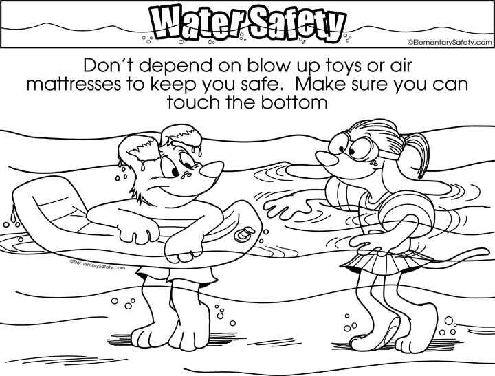 Blow Up Toy Safety • Coloring Water Safety