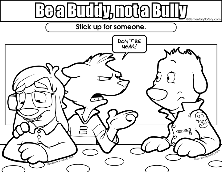 anti bullying coloring pages for kindergarten