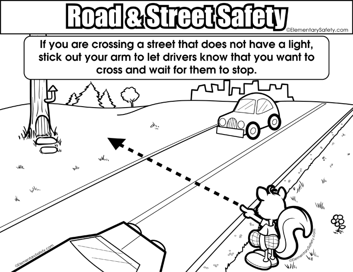 personal safety coloring pages