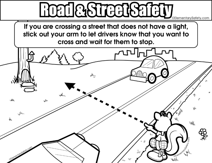 street coloring page